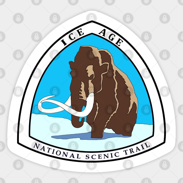 Ice Age hiking Trail - National Scenic Trail Sticker by Deedy Studio